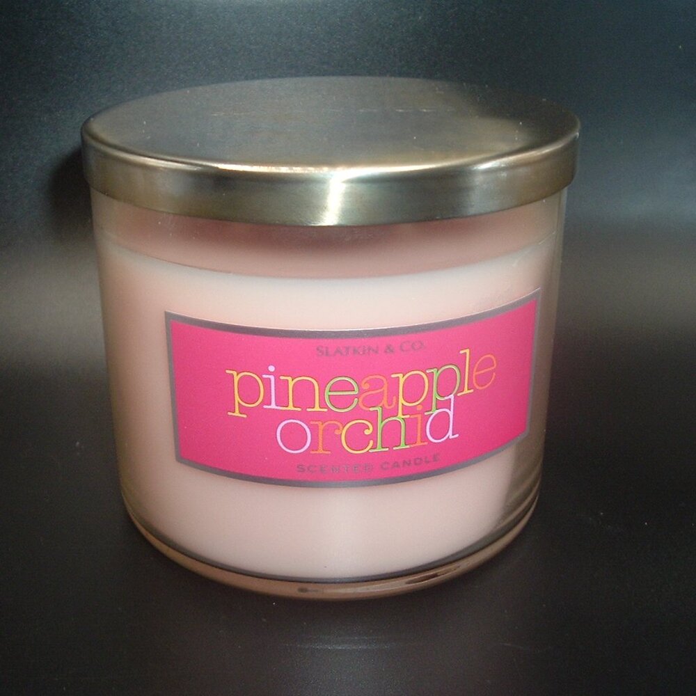 Pineapple Orchid 3 Wick Bath & Body Works Burns 40-65 Hours